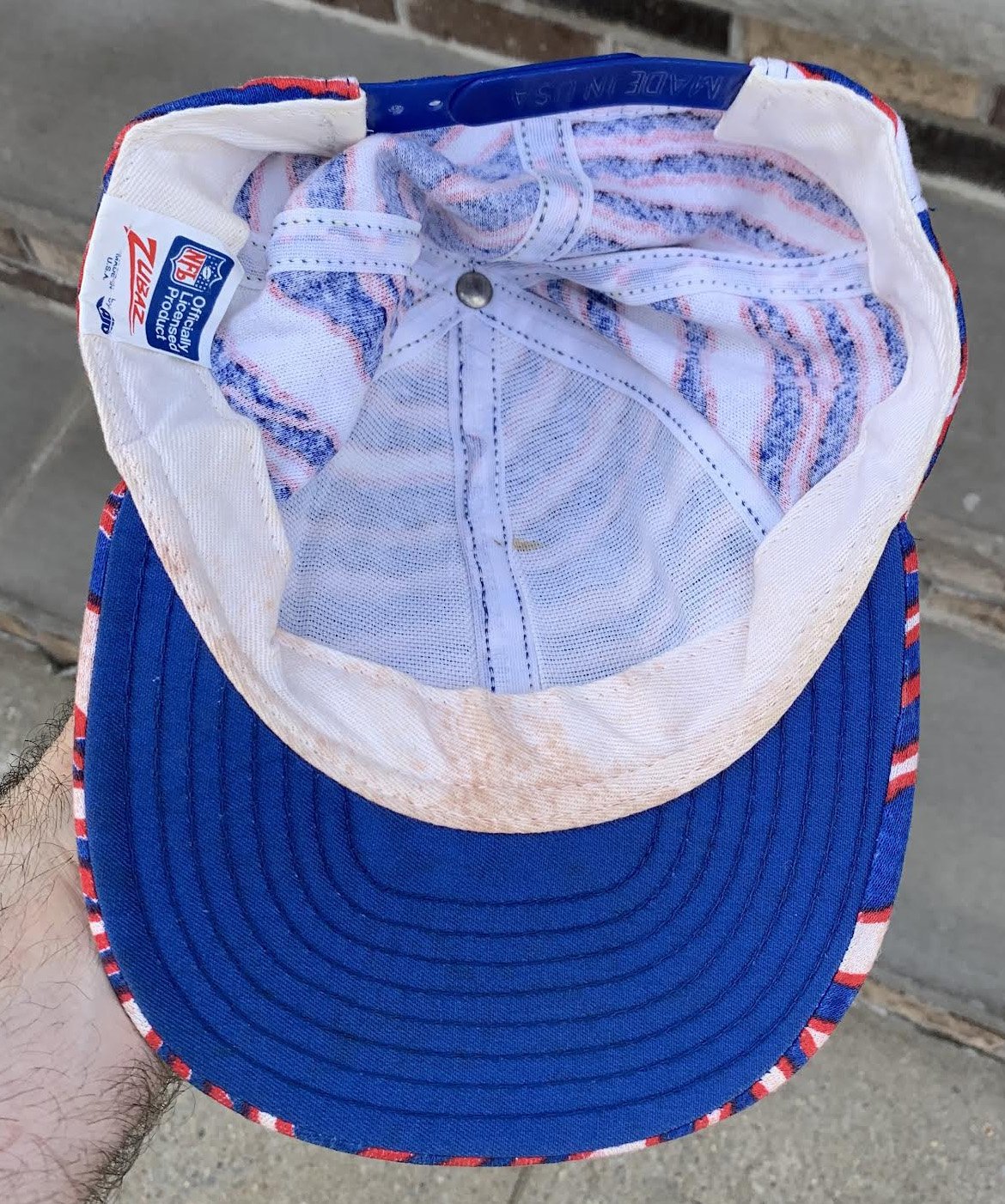 Vintage Zubaz New York Giants Super Bowl XXV Champions Snapback